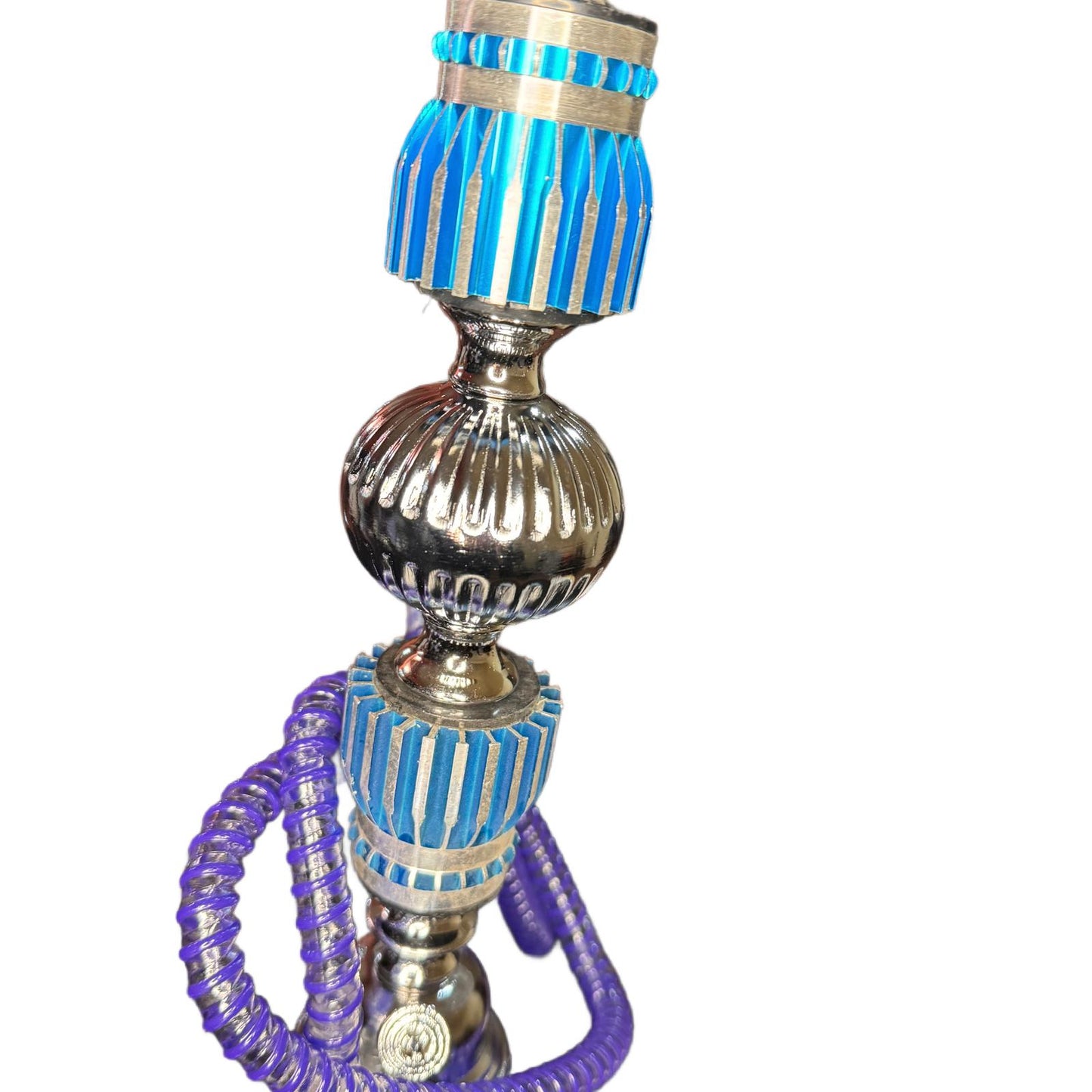 Narghilea Hookah Blue Sand cu 1 furtun, 55 cm, albastru