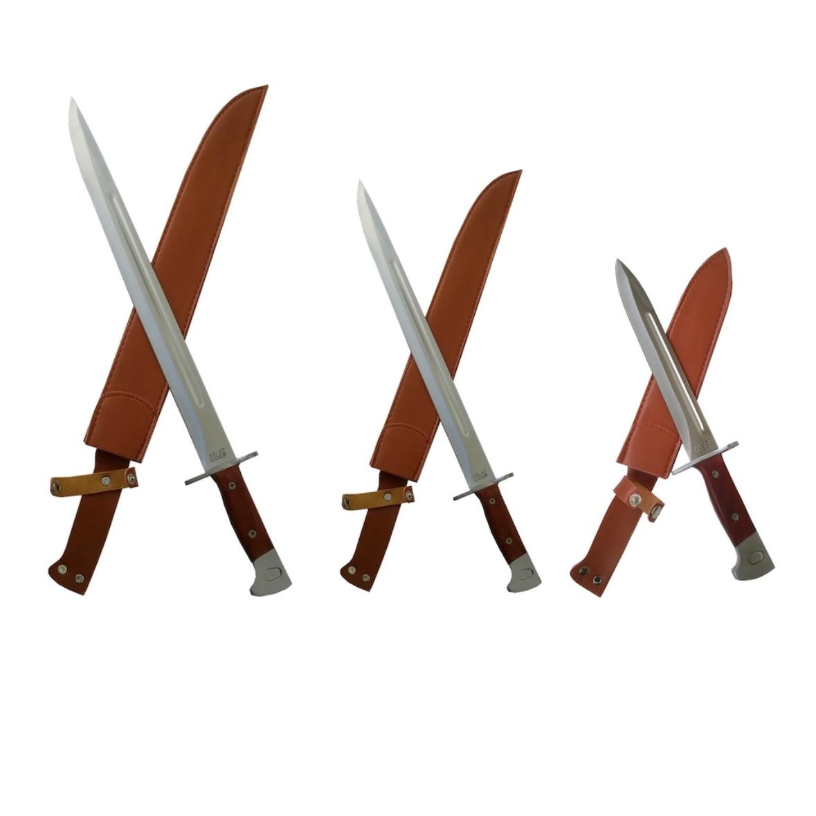 Set 3 Baionete AK 47 CCCP, 50 cm, 43 cm, 34.5 cm