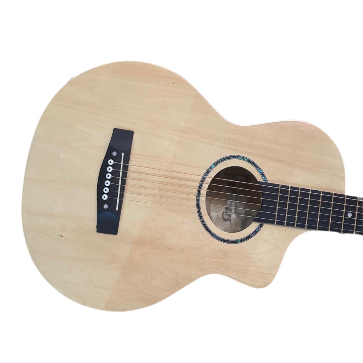 Chitara clasica din lemn, Venus, bej, Cutaway, husa nylon inclusa, 95 cm