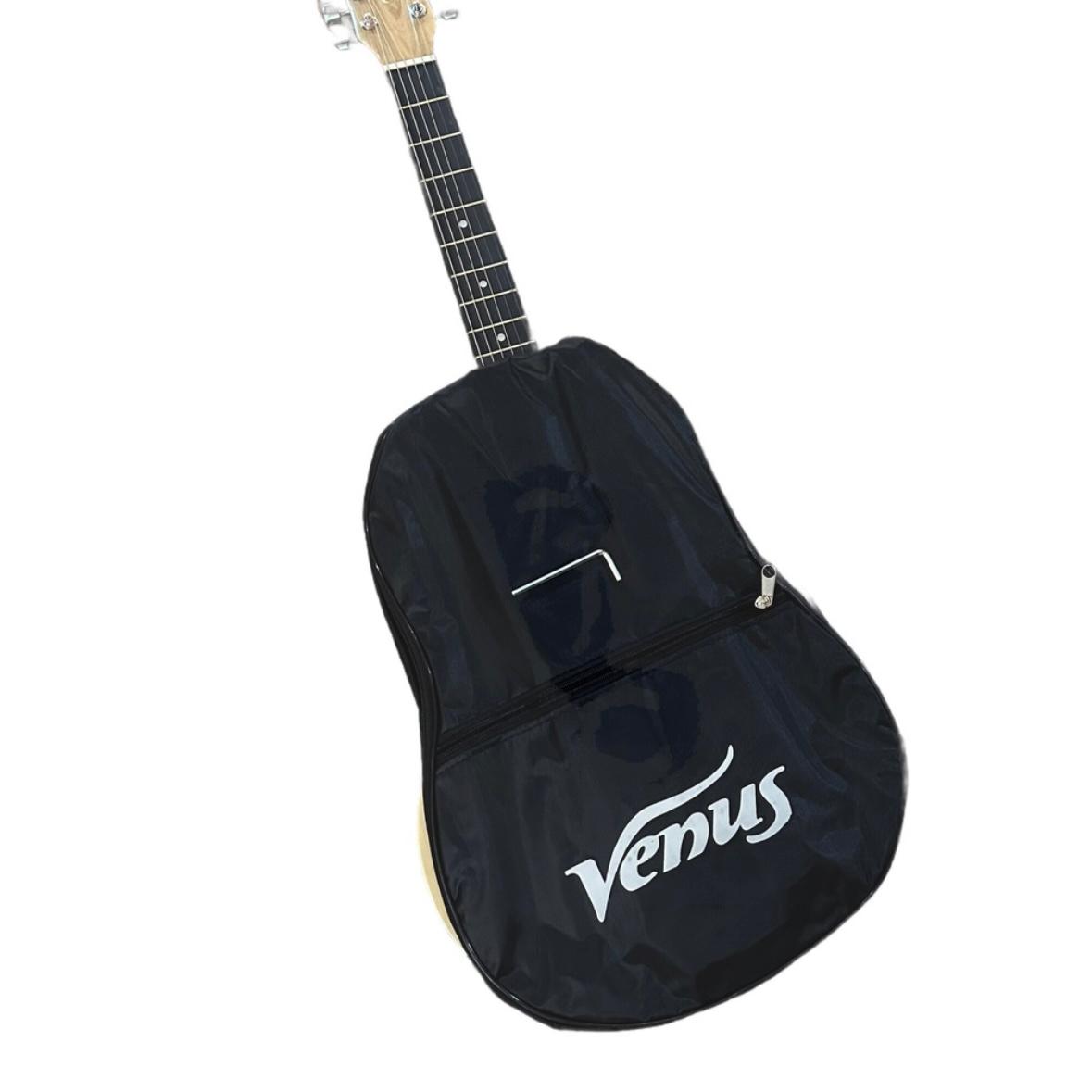 Chitara clasica din lemn, Venus, bej, Cutaway, husa nylon inclusa, 95 cm