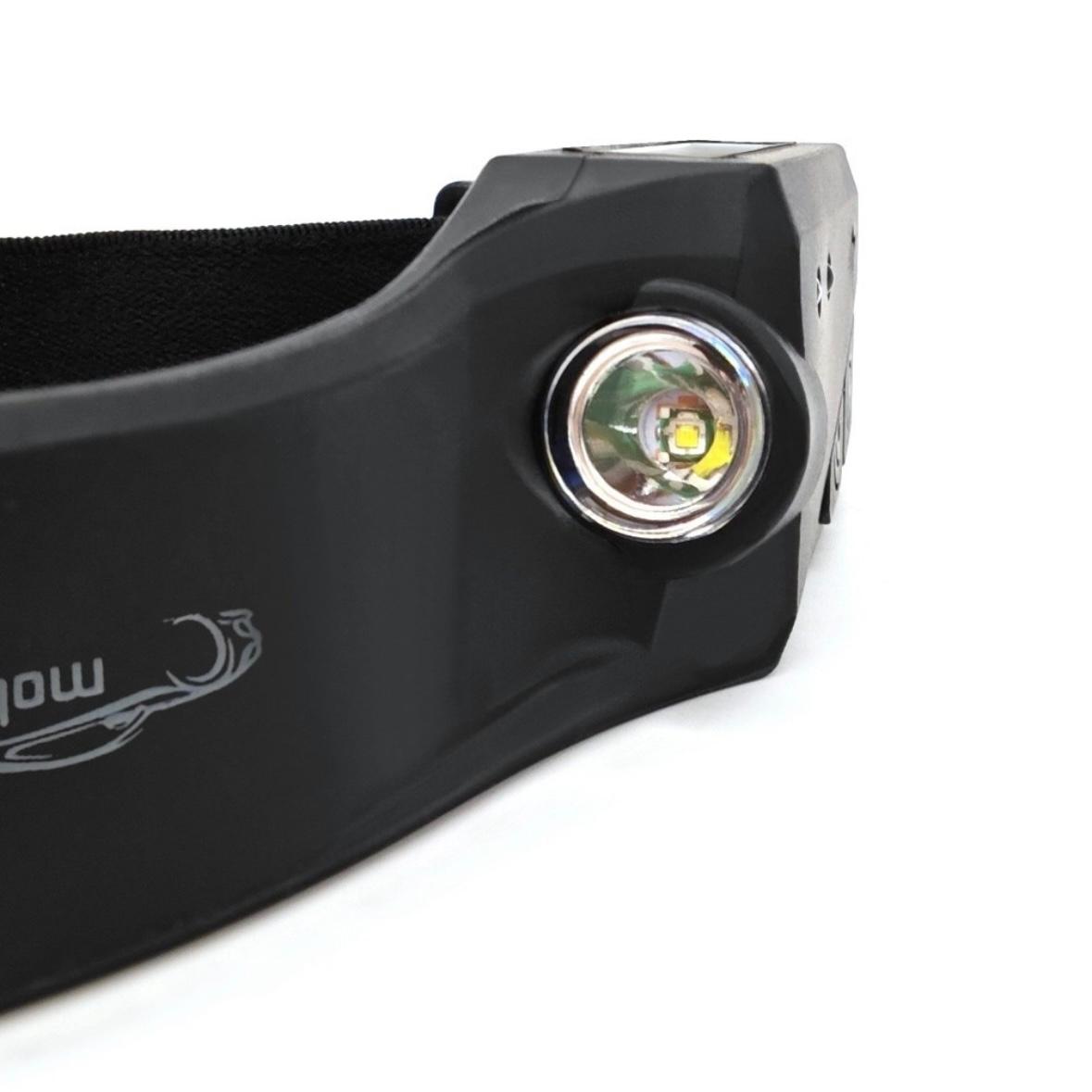 Lampa frontala - COB + LED, senzor de miscare, 400lm,baterie puternica 2x 8h de functionare