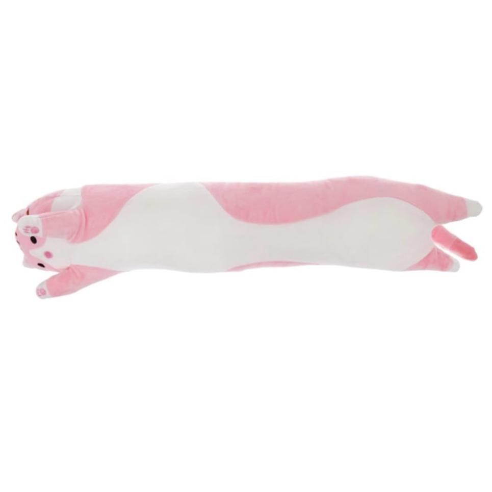 Jucarie de Plus Pisica Adorabila, roz, 70 cm
