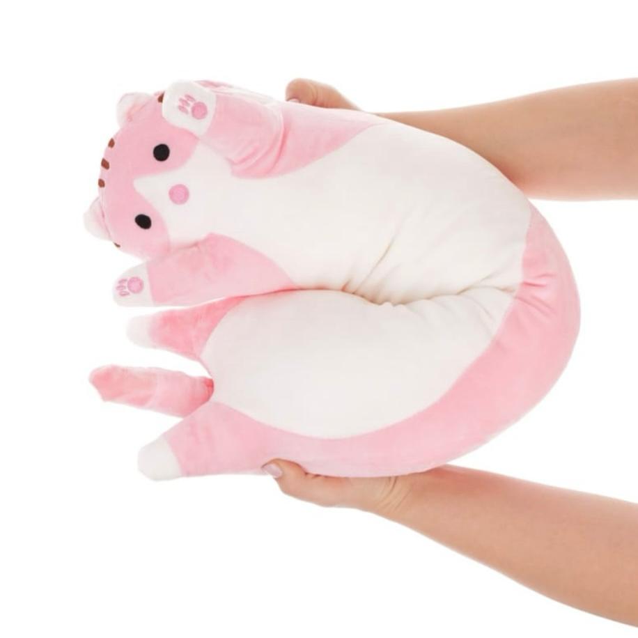 Jucarie de Plus Pisica Adorabila, roz, 70 cm