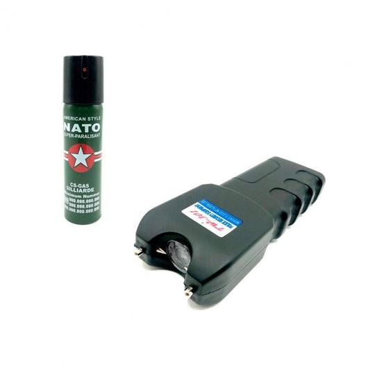 Önvédelmi készlet Electroshock TW301-el és NATO bénító spray-vel 60 ml