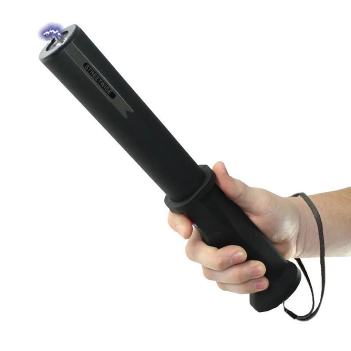 Baton with Electroshock, flashlight and siren TW-809