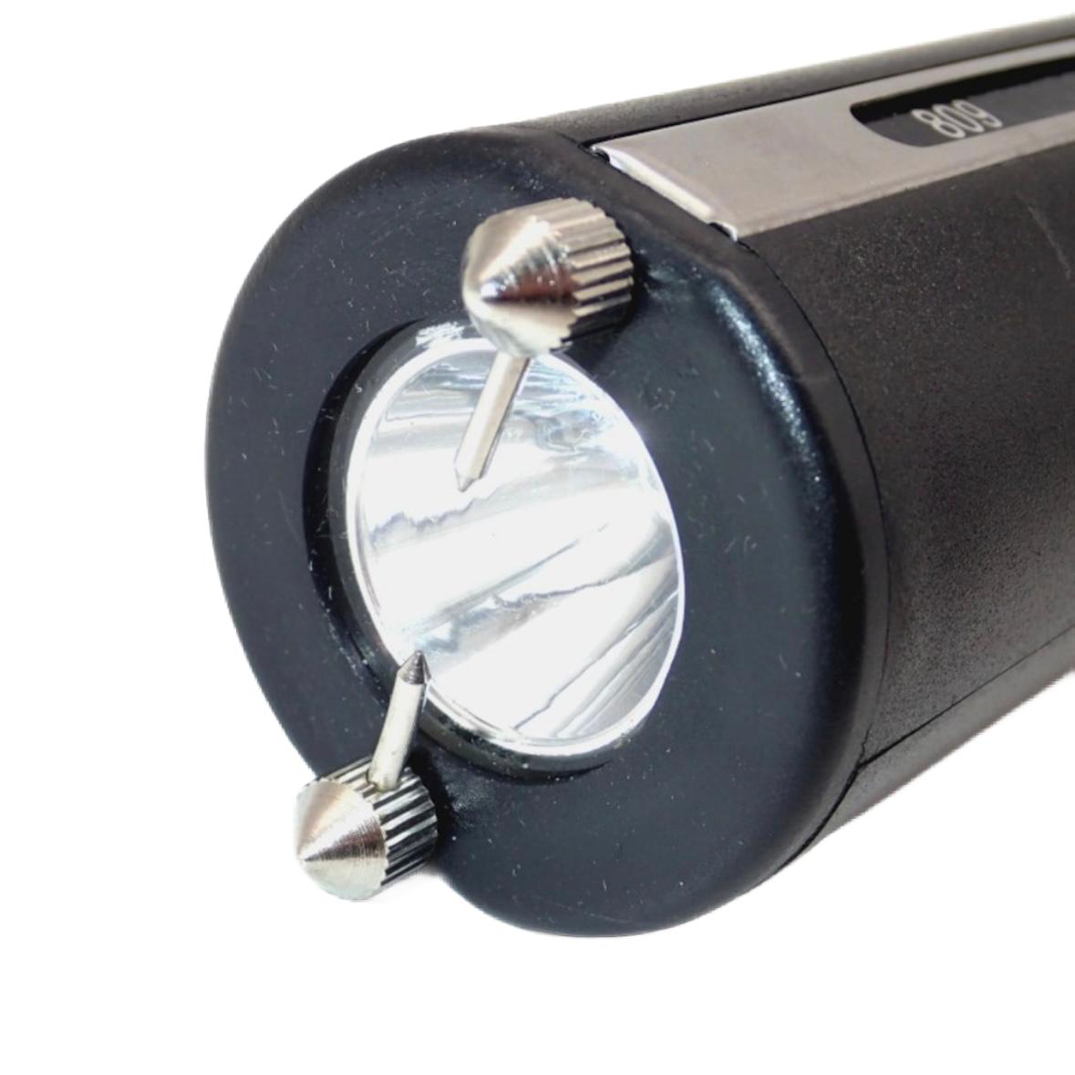 Baton with Electroshock, flashlight and siren TW-809
