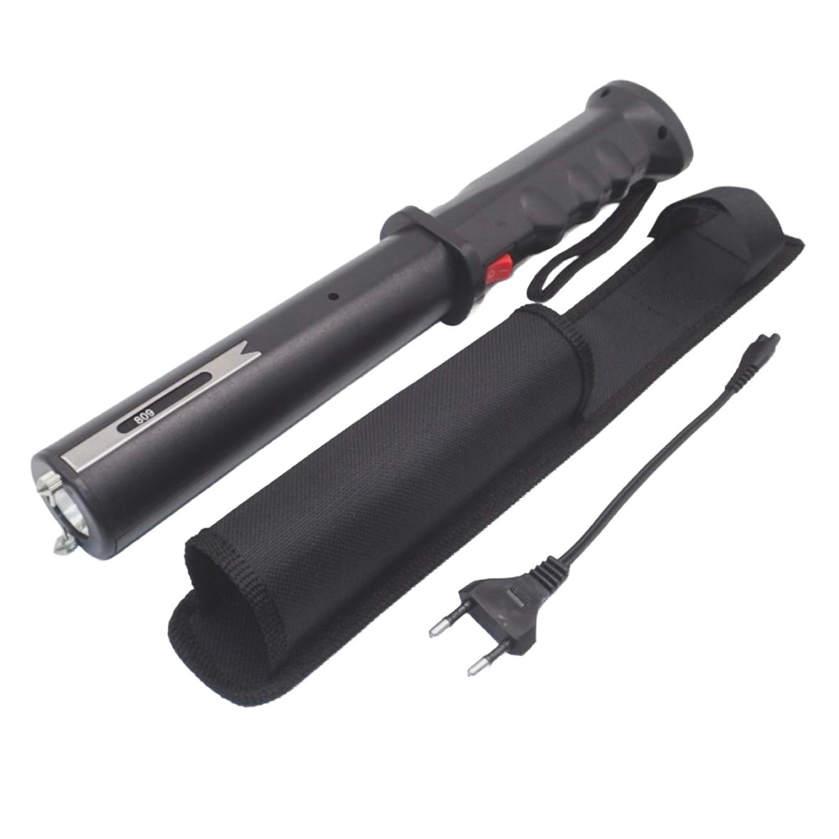 Baton with Electroshock, flashlight and siren TW-809