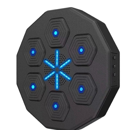 Dobozütő céltábla beépített hangszóróval, falra szerelhető, Bluetooth kapcsolattal, LED világítással az ütőterületre, gyerekeknek és felnőtteknek