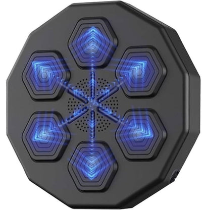 Tinta lovituri Box cu Difuzor incorporat, Montabil pe perete, Conexiune Bluetooth, Iluminare LED pentru zona de lovire, Pentru Copii si Adulti