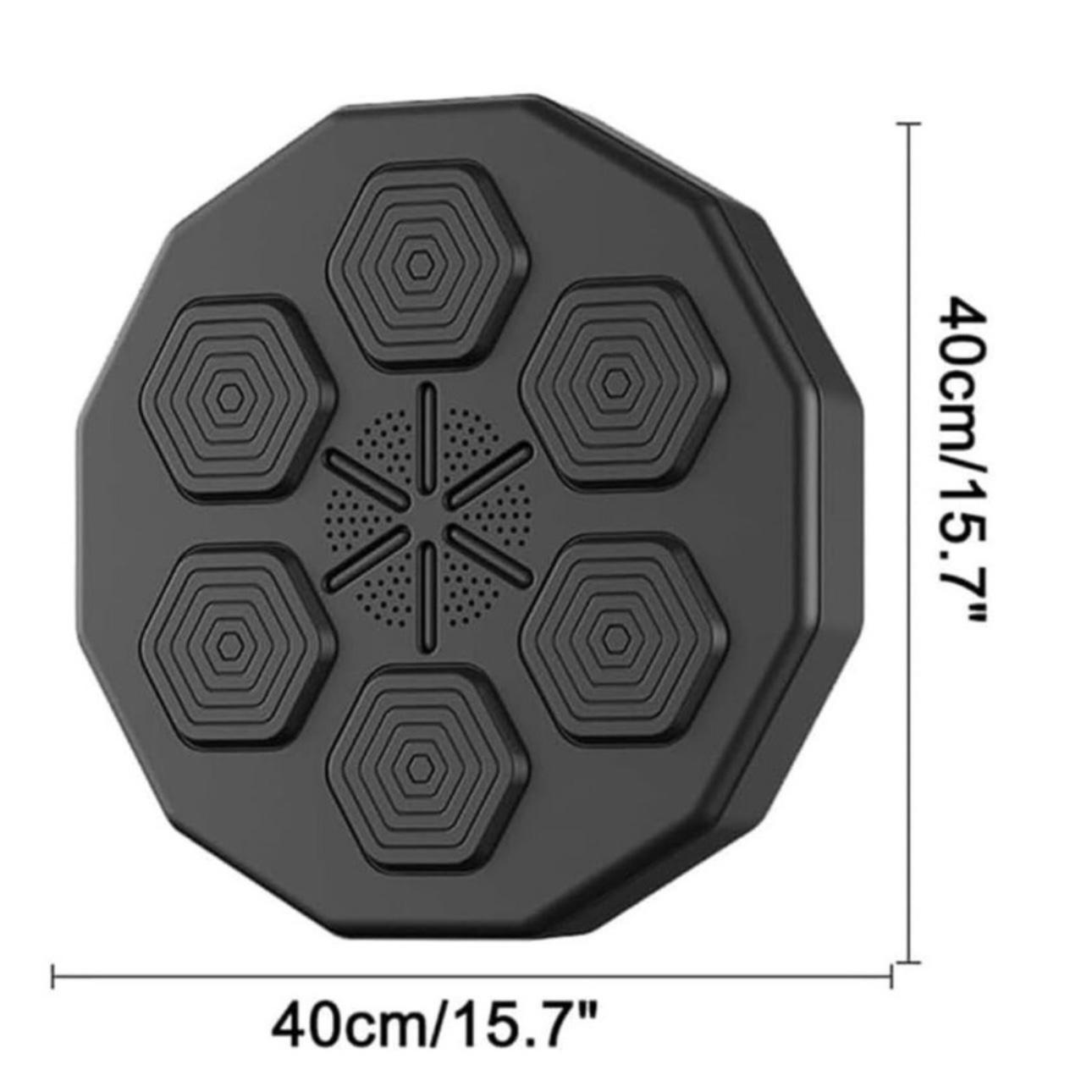 Tinta lovituri Box cu Difuzor incorporat, Montabil pe perete, Conexiune Bluetooth, Iluminare LED pentru zona de lovire, Pentru Copii si Adulti