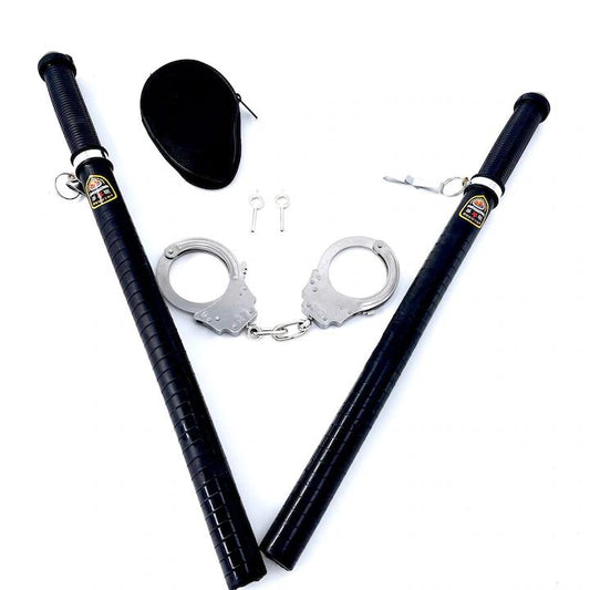 2 tonfa botból és 1 pár bilincsből álló készlet lánccal és 2 kulccsal, Don't Touch Me