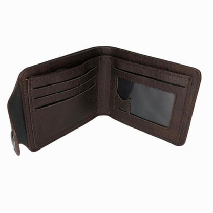 Set cadou Old Brown, 2 piese format din curea si portofel, maro