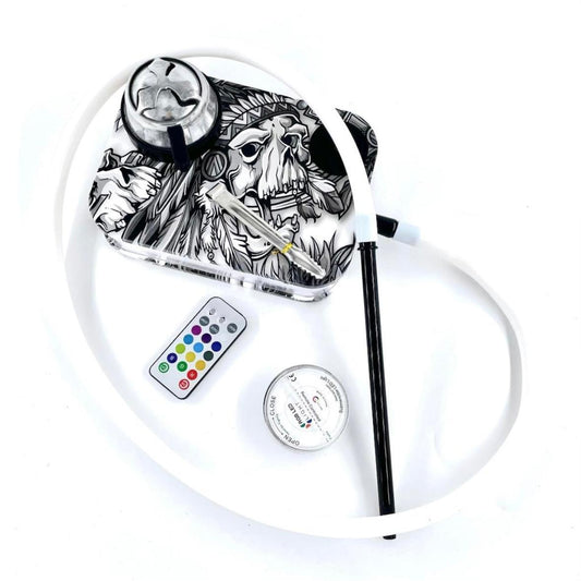 Narghila Hookah Indiana Jones, 1 Furtun, LED, 22 Cm