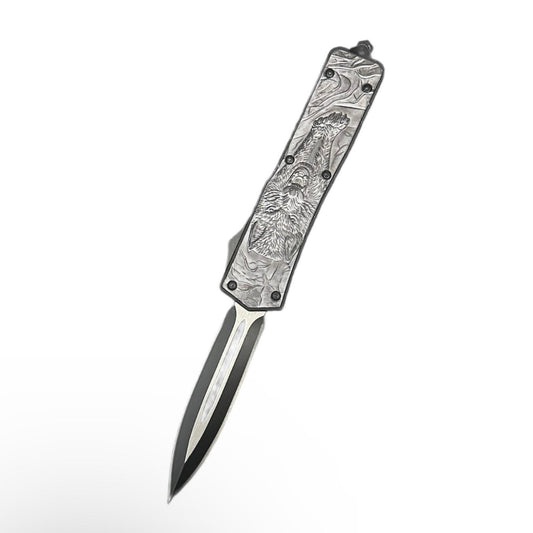 Briceag Automat Lone Wolf, 22 cm, otel