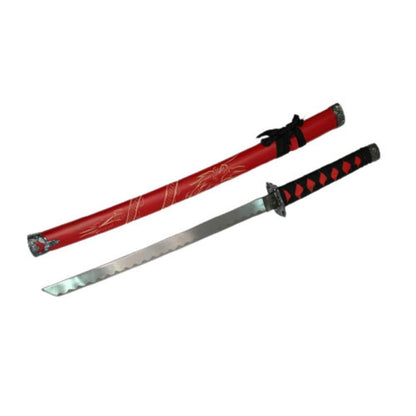 Set 3 sabii cu teaca de lemn Dragon Soul, 3 dimensiuni si suport din lemn, ornament