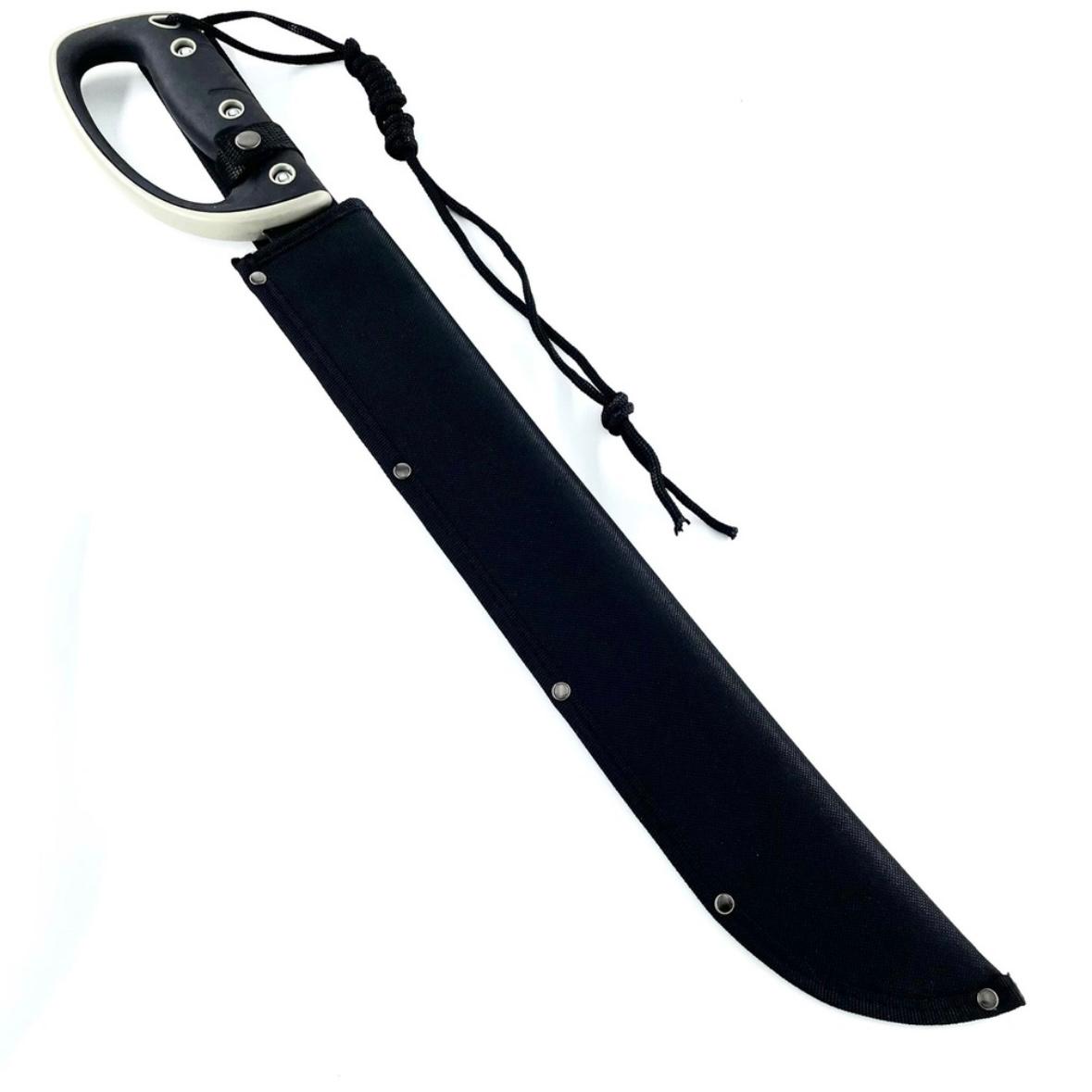 Maceta Full Tang cu maner, 60 cm, prindere la curea, otel, husa
