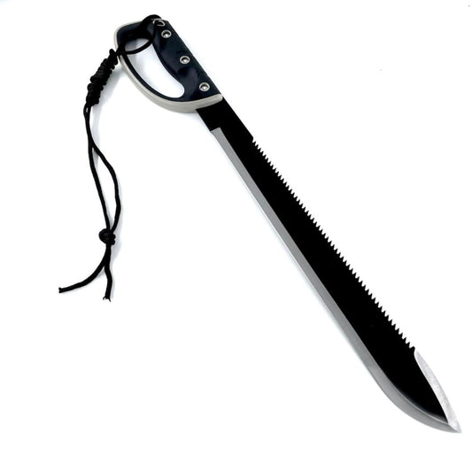Maceta Full Tang cu maner, 60 cm, prindere la curea, otel, husa