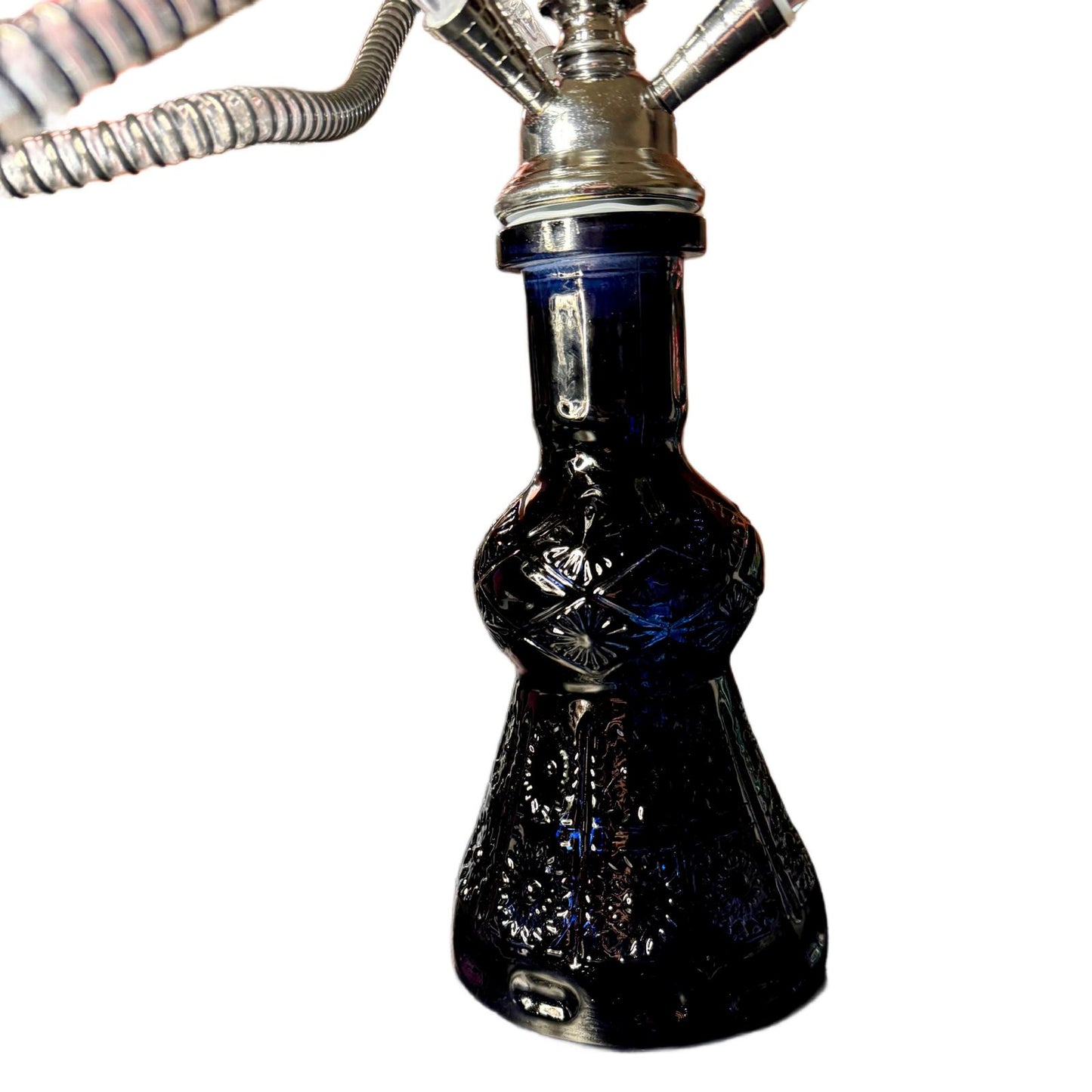 Narghlea Hookah Black Power, cu 3 furtunuri, 55 cm, neagra