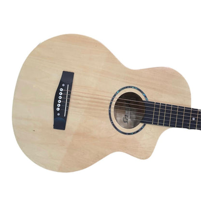 Chitara clasica din lemn, Venus, bej, Cutaway, husa nylon inclusa, 95 cm