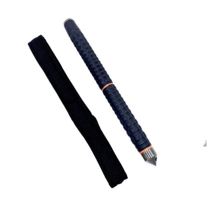 Baston telescopic profesional, 3 segmente, maner cauciuc, 100 cm, dispozitiv de spargere geamuri