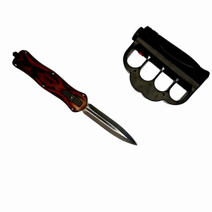 Set format din cutit Tip Stiletto si pumnal cu electrosoc