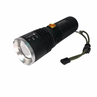 Lanterna LED BX-P10, aluminiu, zoom reglabil, cablu USB