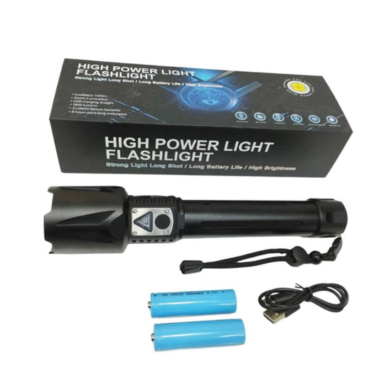 Lanternă Cu LED De Mare Putere Din Aluminiu, Tip Baterie: Litiu Ion, Alb Rece Aluminum High Power Led Flashlight Torch, Battery Type: Lithium Ion