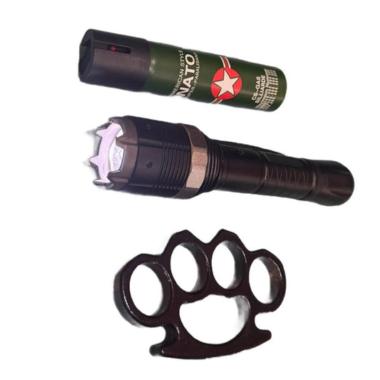 Set format din Electrosoc hy- 8810, spray paralizant 60 ml, pumnal tip box 1 cm