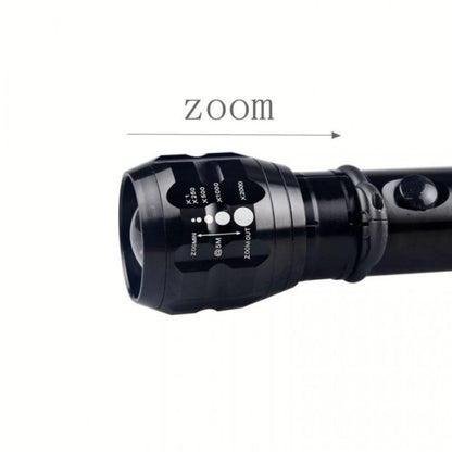 Lanterna cu baterii de mare putere, aliaj de inalta rezistenta, functie zoom, LED XPE, 30 cm