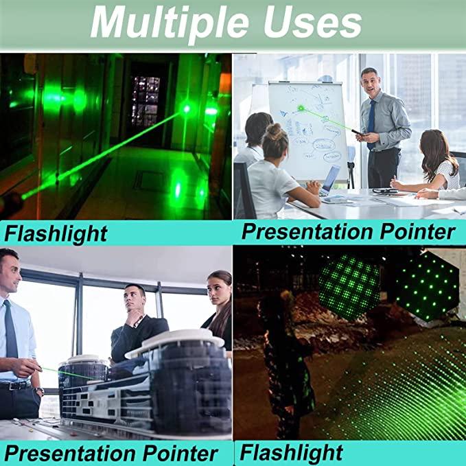 Laser Pointer cu Unda Verde, 100 mw, 532 nm, raza actiune 10 km