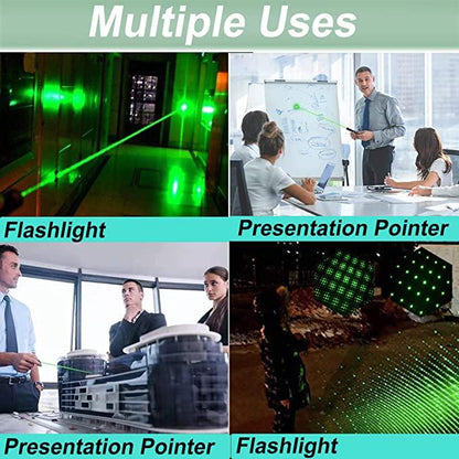 Laser Pointer cu Unda Verde, 100 mw, 532 nm, raza actiune 10 km