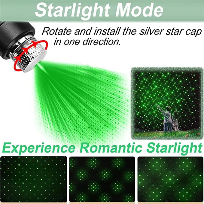 Laser Pointer cu Unda Verde, 100 mw, 532 nm, raza actiune 10 km