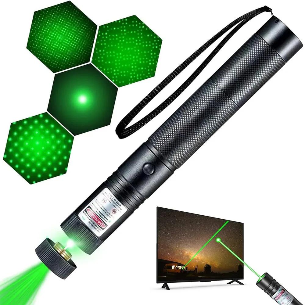 Laser Pointer cu Unda Verde, 100 mw, 532 nm, raza actiune 10 km