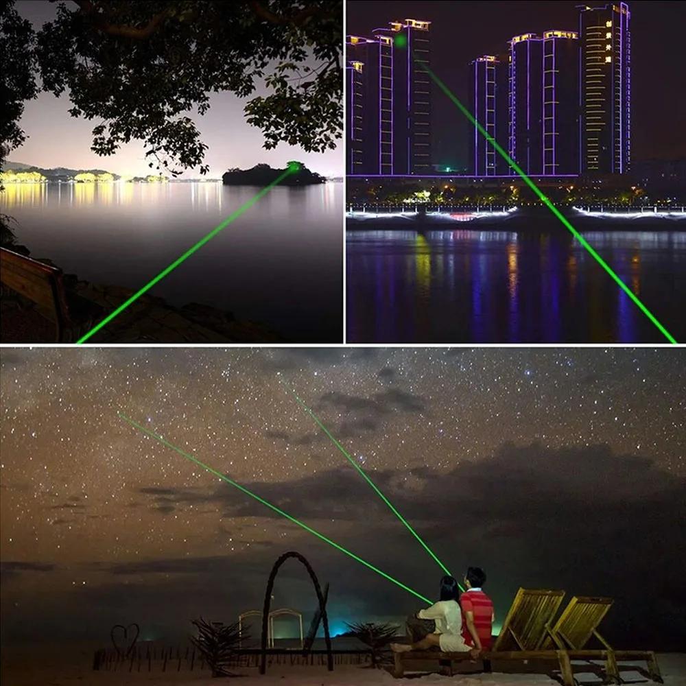 Laser Pointer cu Unda Verde, 100 mw, 532 nm, raza actiune 10 km
