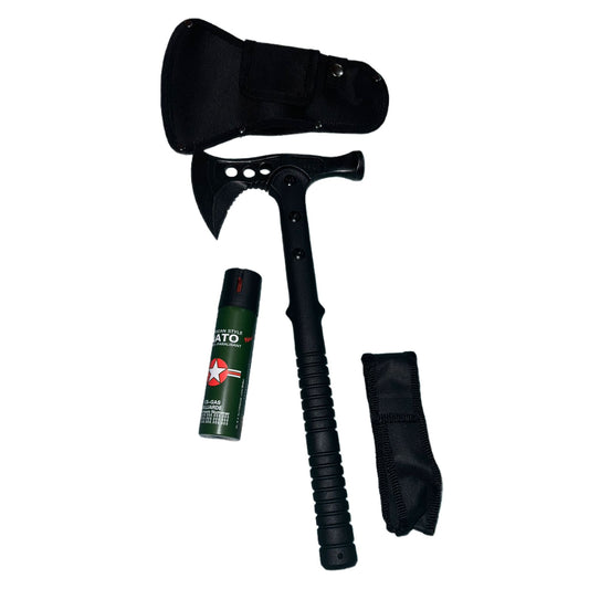Kit format din  Toporul Black Viking si Spray Autoaparare 110 ml