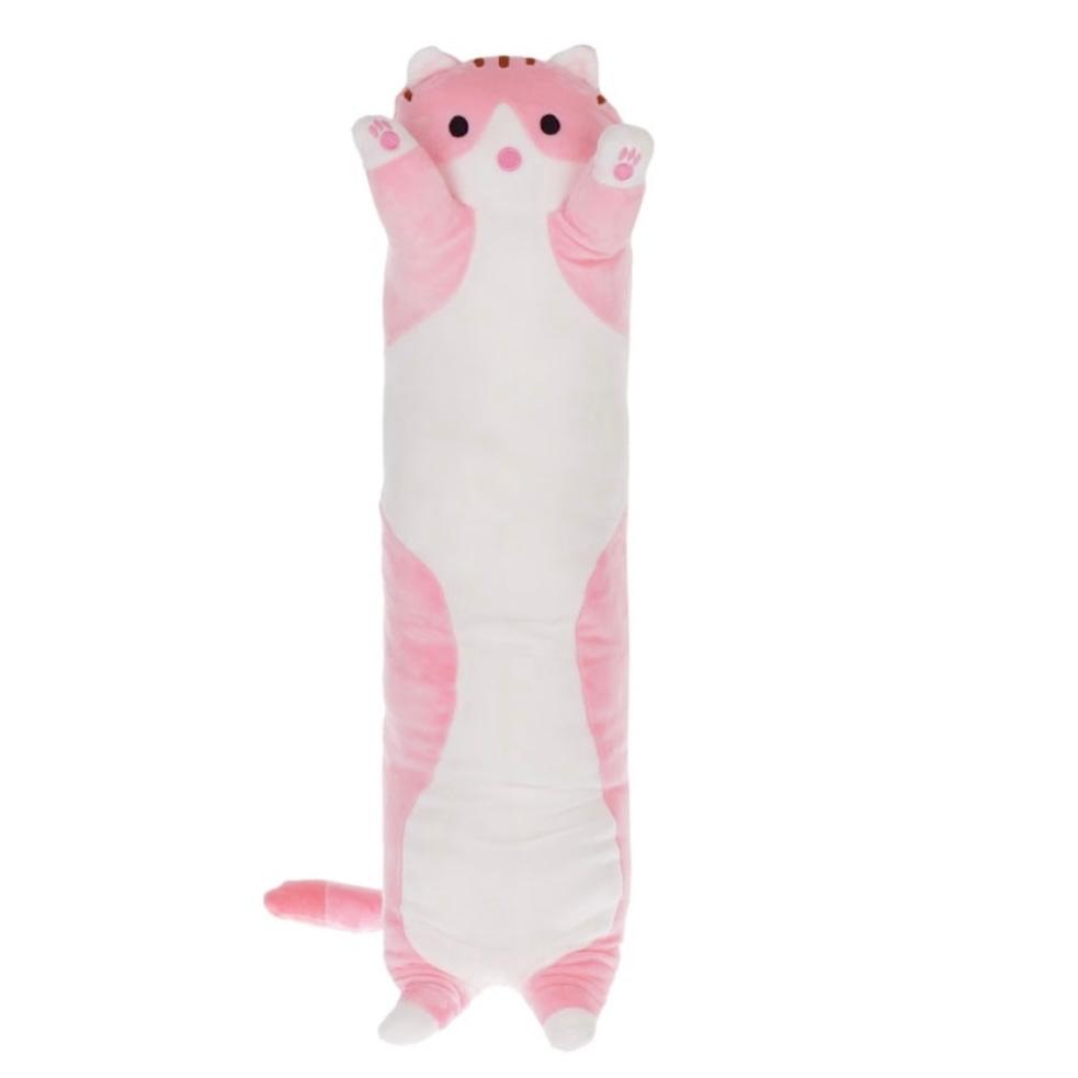 Jucarie de Plus Pisica Adorabila, roz, 70 cm