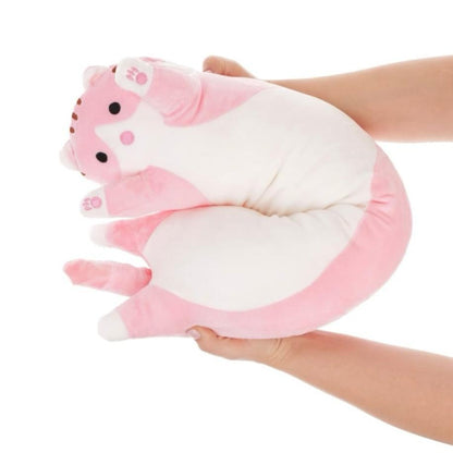 Jucarie de Plus Pisica Adorabila, roz, 70 cm
