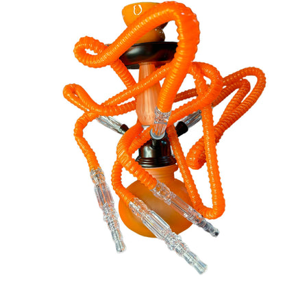 Narghila Mini  3 Crazy Octopus, furtunuri, 28 cm, verde