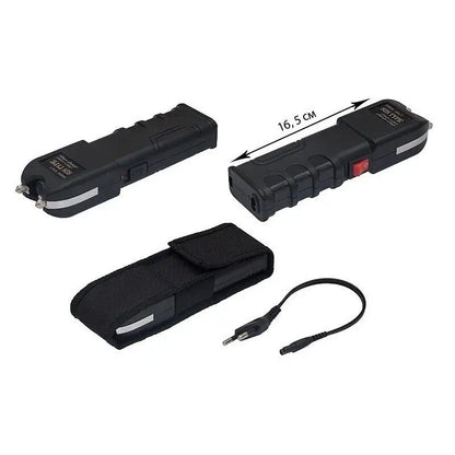 Set Autoaparare Format din Electrosoc cu Lanterna WS-928 si Pumnal tip Box