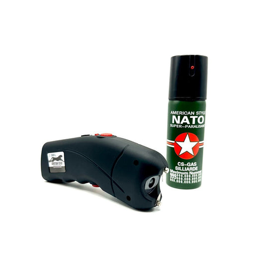 Önvédelmi készlet TW-309 Elektrosokkból és NATO Tear Spray 60 ml-ből