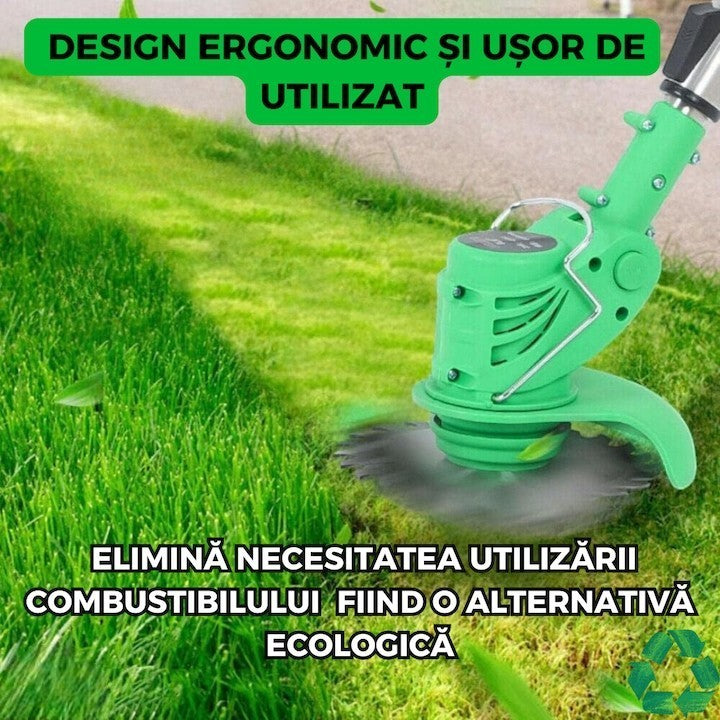 Motocoasa Electrica cu 2 acumulatori de 48V, 4000mAh, Putere 1000W, 18000 RPM